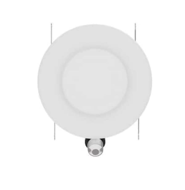 EcoSmart Retrofit 6 in. Matte- Bright White Integrated LED Recessed Baffle Trim (4-Pack)
