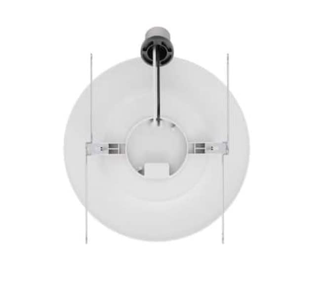 EcoSmart Retrofit 6 in. Matte- Bright White Integrated LED Recessed Baffle Trim (4-Pack)