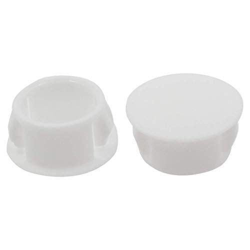 White Hole Plugs 16mm (5/8 inch) - 30 Pack, Waterproof Plastic Covers, Zorfeter Brand