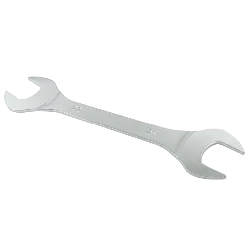 Hordion 22mm x 24mm Open End Wrench, Super Thin Metric Chrome Plated Steel Wrench for General Repairs Household Maintenance