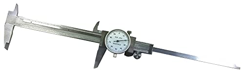Utility Dial Caliper - 6 Inch with 0.001" Precision, Stainless Steel,