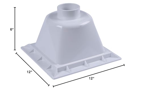 Oatey Floor-Mounted Utility Sink White Small 3 in. Socket