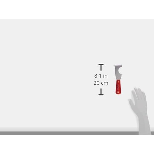 Warner 5-in-1 Glazier Knife, Stiff Carbon Steel Blade, Rosewood Series, 379