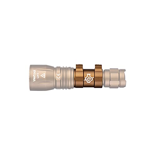 Weltool W35 Scoutlight Style Tactical Light Body for Surefire M600DF KE2-DF, LH1/LH2/LH3 Light Head and TC68 Tailcap, DS00 or UE Rear Cap (Black)