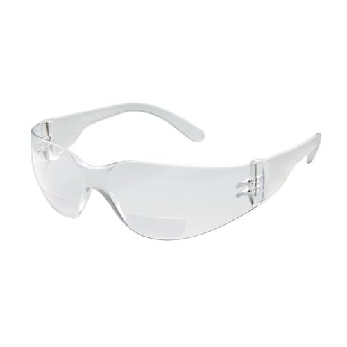 Gateway Safety 46MC30 StarLite MAG Safety Glasses, 3.0 Diopter Magnification, Clear Lens, Clear Temple