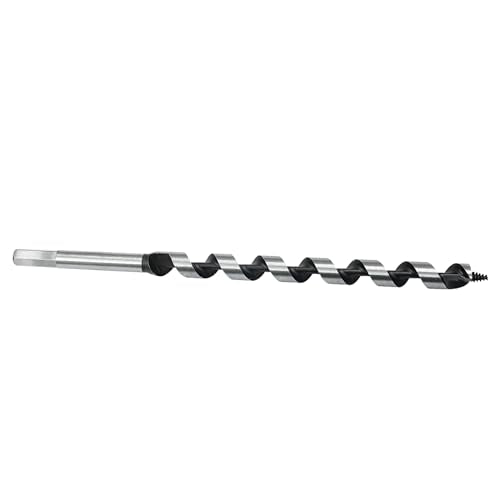 5/8" Diameter Auger Drill Bit 12" Ship Auger Long Drill Bit 3/8" Hex Shank Long Drill Bits for Wood Hole Cutter in Hardwood, Softwood, and Composite Materials