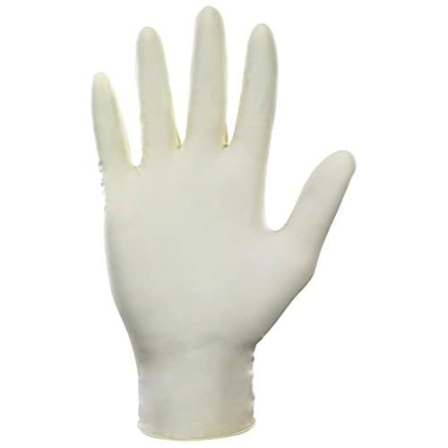 Dyna Grip Powder-Free Premium Latex Disposable Gloves | 7 Mil - 2XL - 100 Count | Textured Grip, Beaded Cuff, Single Use | for Automotive, Industrial, Janitorial, MRO, Food Service | 650-1005,White