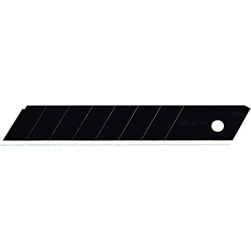 TAJIMA Utility Knives & Blades - 10-Pack 3/4" Razar Black Box Cutter Snap Blades with Premium Tempered Steel & Safety Blade Dispenser - LCB-50RB