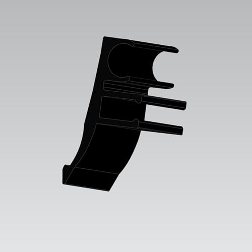 Hard Hat Accessory Clip - Injection-Molded PETG Pencil & Marker Holder, Elastic Slot Fits Milwaukee Markers, Heat-Resistant