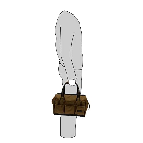 Coreflex 14 inch Wide-Mouth Tool Bag, Gear Bag, Multiple Purpose - for Plumbers, Electricians, Handymen also good for daily use, office use and camping. (Tan)