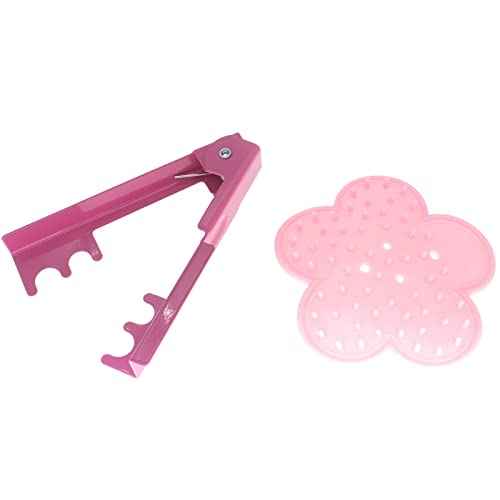 1 Set Rose Stem Leaf Thorn Stripper Stripping Tool Thorn Remove (Pink)