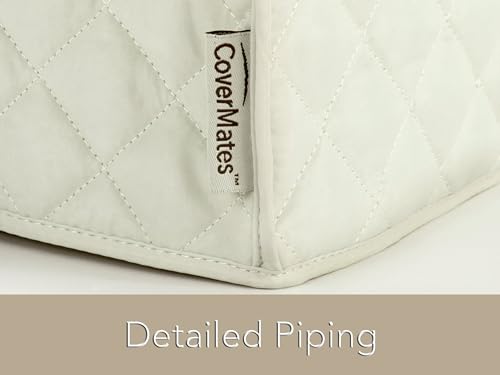 Covermates Bread Maker Cover 17W x 11D x 15H Cream Quilted Polyester