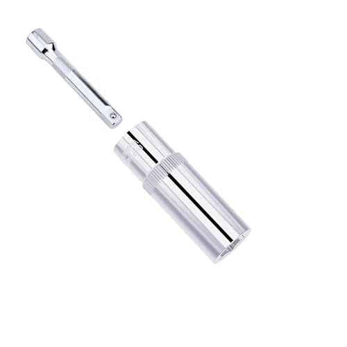 2PCS 12mm Deep Socket, 1/4 Inch Drive, 6-Point, Metric, Heat Treated CR-V Steel Sockets, Full Polishing, 2 Inch Length