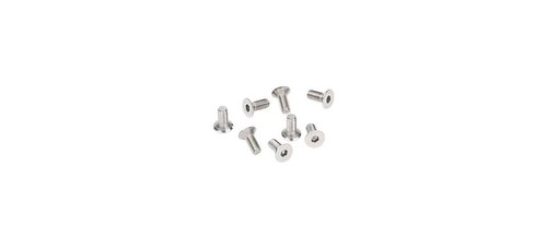 CRL Satin Chrome Allen 6 mm x 15 mm Cover Plate Flat Head Screws - Package