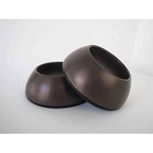 Small Wall Protector 4 Pack - Bronze - Cup Pads to Guard Your Walls from Pressure Mounted Baby Gates, Pet Gates, Safety Gates, Shower Curtain Rods, and More (4 Pack, Bronze)