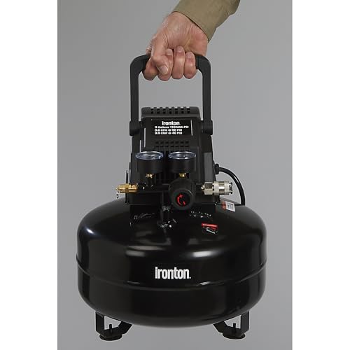 Ironton Oil-Free Pancake Air Compressor 0.3 HP 3-Gallon 110 PSI