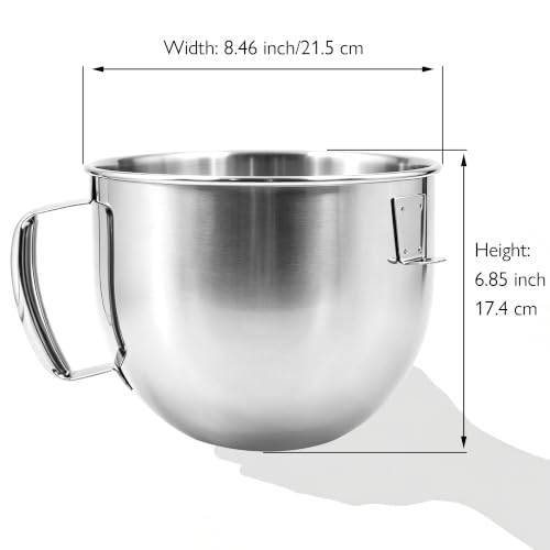 5 Quart KitchenAid Bowl-Lift Mixing Bowl; 18/8 Stainless Steel, for K5SS/K5ASBP