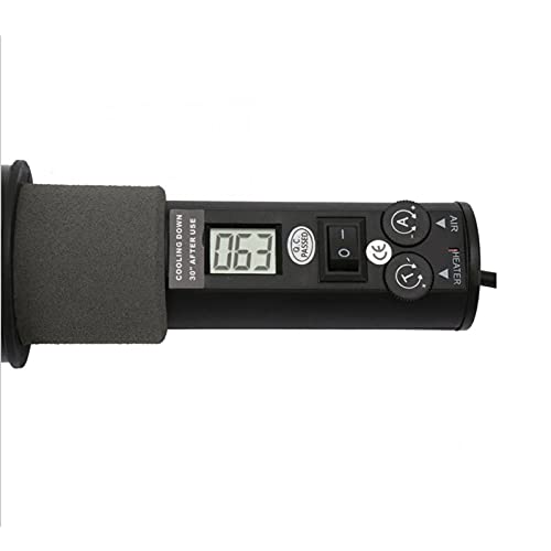 450W Electronic Heat Hot Air Gun Heat Hot Air Gun, LCD Adjustable Desoldering Soldering Tool for IC SMD BGA US Plug 110V