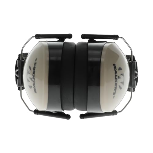 Walker's Dual Colored Passive Muff - Compact Folding Lightweight 26dB NRR Hunting Gun Range Shooting Hearing Protection Muff