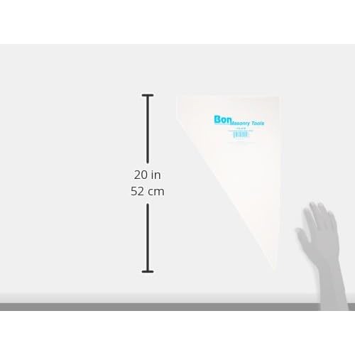Bon Disposable Plastic Grout Bags Heavy Duty 21 in. x 11 in. Pack of 50 ? Cut-to-Size Tips for Easy Mortar Application and Mess-Free Clean Up