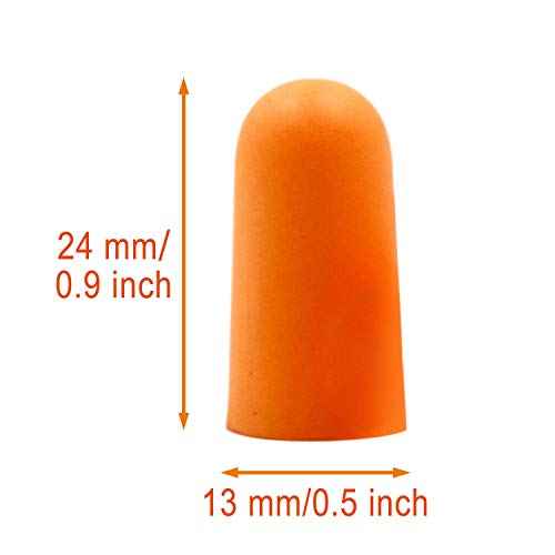 Quality Foam Earplugs 50 Pair- 32dB Noise Cancelling Disposable Individually Wrapped Packaged Bulk High Decibel Ear Plugs for Sleeping Travel Concert Shooting Hunting Study Work Construction Safety