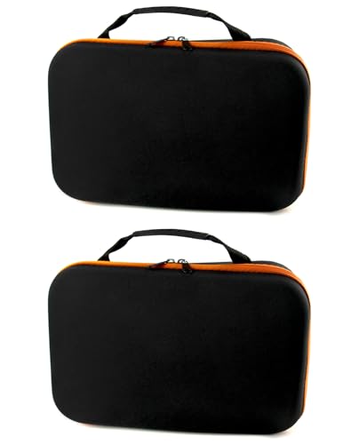 QWORK 2 Pack Hard Storage Tool Case - Case Only, 33x22.5x9cm for Drill & Sharpeners