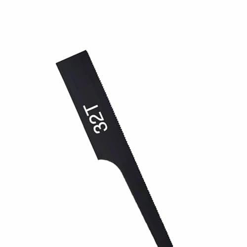 10Pcs Reciprocating Saw Blade, 32 Teeth Air Saw Hacksaw Pneumatic Saw Blade for 1.5-4mm Metal Sheet, Alloy Steel Saw Blades for Wood, Foam PVC Pipe Cutting