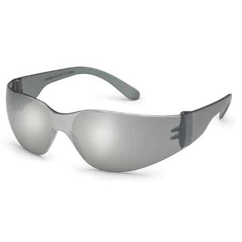 Gateway Safety's Smaller-Sized StarLite SM Safety Glasses, Silver Mirror Lens, Gray Temple, (Box of 10)