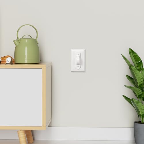Child Proof Light Switch Cover Guard - 1 Pack White Toggle Switch Protector