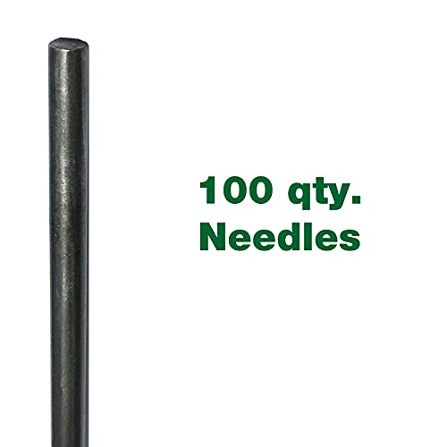 CS Unitec | Flat Tip Replacement Needles for Needle Scaler | 100 Pack | 1/8" x 7" | 453.1110