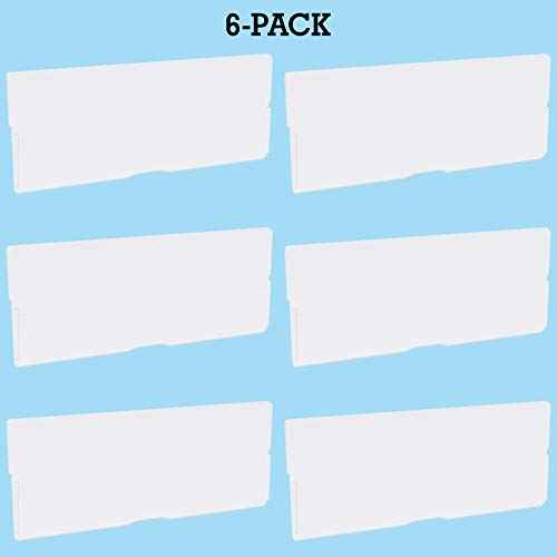 Akro-Mils 40717 Length Dividers for Plastic Storage Hardware and Craft Cabinet Large Drawers, (6-Pack), Clear