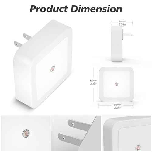 Sujeet Night Light, Night Lights Plug into Wall 8-Pack, Nightlight Plug in Night Light, Dusk to Dawn Night Lamp Led (Warm White)