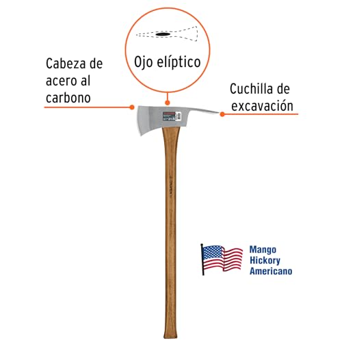 TRUPER PU-3-1/2M 3 1/2 lb Pulaski Axe, 35" Hickory Handle
