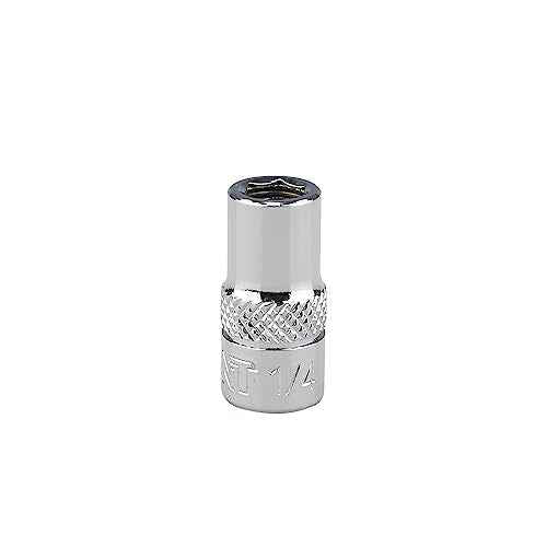 K301-008 1/4-inch Drive to 1/4-inch Hex Bit Holder Socket, 1/4"DR to 1/4"H Magnetic Adapter