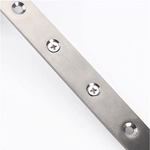12 Inch 4Pcs Stainless Steel Flat Mending Plates & Brackets Set for Furniture Repair