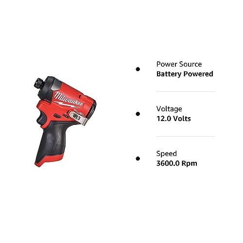 Milwaukee 12V Fuel Cordless Impact Driver 1/4" Hex - Bare Tool