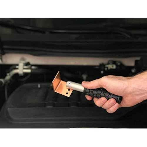 Copper Welding Spoon Welders Helper Welding Tool 3 Plate Set, Flat/Curved/Angle Copper Paddle Backer