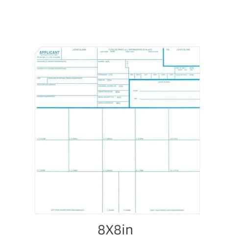 Fingerprint Cards FD-258, Instructions,11-1-20 Newest Version-10 Pack