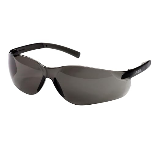 KleenGuard V20 Purity Safety Glasses (25652), UV Protection, Hardcoated Smoke Lenses with Black Temples, 12 Pairs / Case