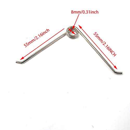 4 pcs shears Stainless Steel Small Torsion Spring V-Shape Compression Spring for Tools Maintenance,Pruners, Trimming Scissors