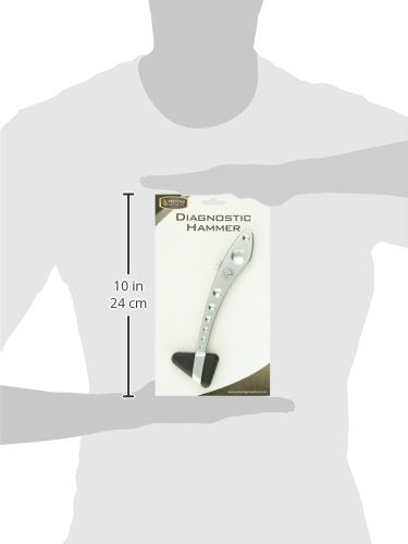 Prestige Medical Ergonomic Reflex Hammer with Retracting Filament - 6 inch Diagnostic Tool