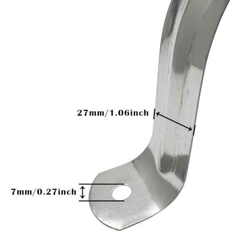 2.5inch 5Pcs Two Hole Stainless Steel U-Tube Clamp Connecting Ring Hose Clamp-Bracket Stainless Steel Tube Strap Tension Clip-Heavy Duty Rigid Pipe Strap Clamp Inner Dia 2.5inch Water Pipe (73mm)