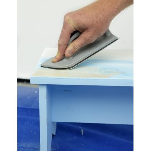 ROLLINGDOG 7 PCS Detail Sander Kit - 7.7¡± x 3¡±Hand Sander With 6PC Sandpaper for Drywall, Wood, and Metal Sanding (80,120,240 grit)