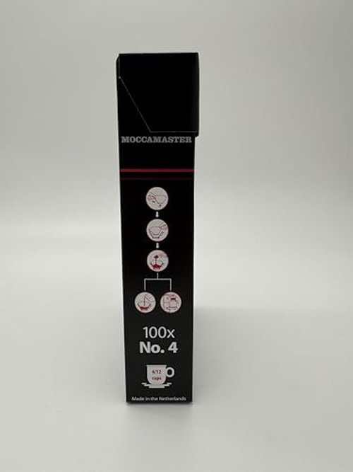Technivorm Moccamaster #4 White Paper Filters, 100-count per box