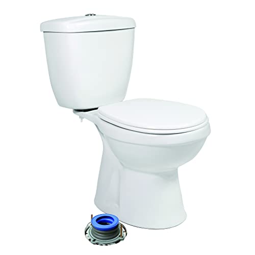 DANCO All-in-One Toilet Installation Kit, Perfect Seal Wax Ring & Zero Cut Bolts, Toilet Repair, Wax-Free, Mounting Toilet Bolts (10879X)