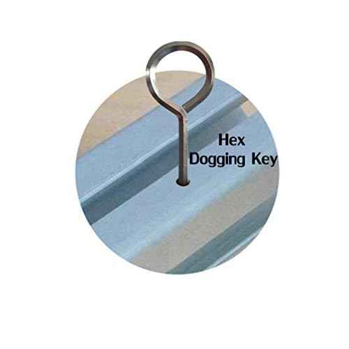 1/8¡± Standard Hex Dogging Key with Full Loop, Allen Wrench Door Key for Push Bar Panic Exit Devices, Solid Metal - 10 Packs(1/8, black)