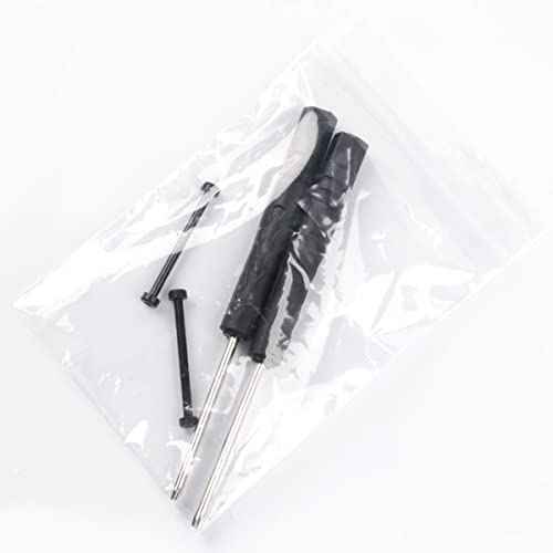 Lijinlan Compatible with Amazfit T-Rex/T-Rex Pro Screw Rod Accessory, 2Pcs Stainless Steel Link Bar Replacement Screws with 2Pcs Screwdrivers Removal Tool for Amazfit T Rex Accessory (Black)