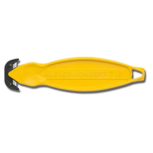 Klever Kutter KCJ-2 YELLOW Koncept Recessed Blade Safety Cutter, Standard, Yellow