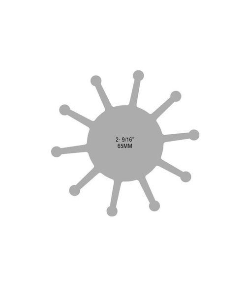 Jabsco 17954-0001-P, Neoprene, Drive Type 4, 10 Blade, 2-9/16 Diameter, 2 Width, 3/4 Shaft, Brass Insert