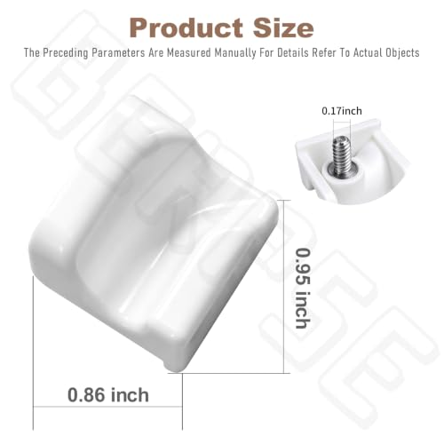 BERPSE 4-Pack Sub Zero Freezer Lower Basket Retainer 7009399 Replacement
